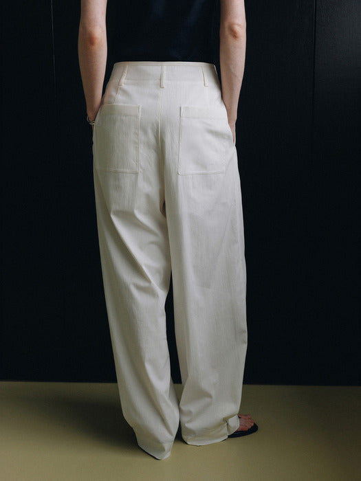 Loeuvre Wide Two-Tuck Pants