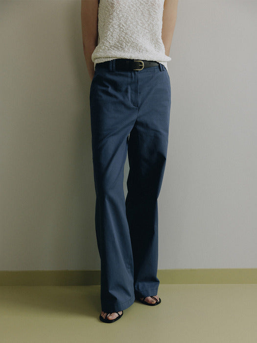 Loeuvre Wide Cinch-Back Cotton Pants