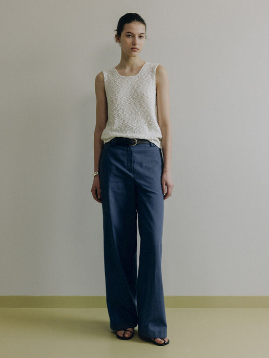 Loeuvre Wide Cinch-Back Cotton Pants