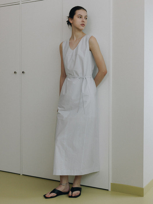 Loeuvre String Point H-Line Long Dress