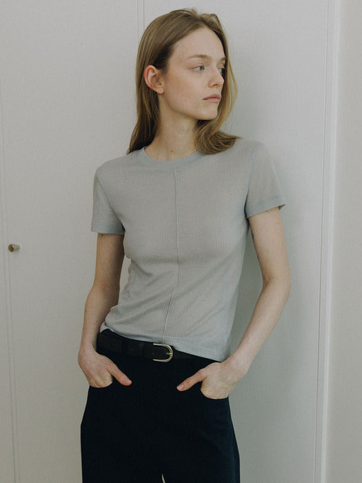 Loeuvre Sheer Slim Jersey Top