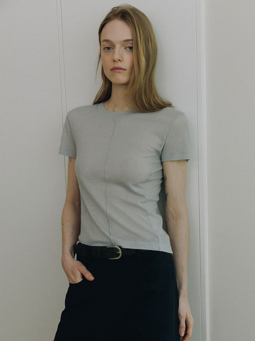 Loeuvre Sheer Slim Jersey Top