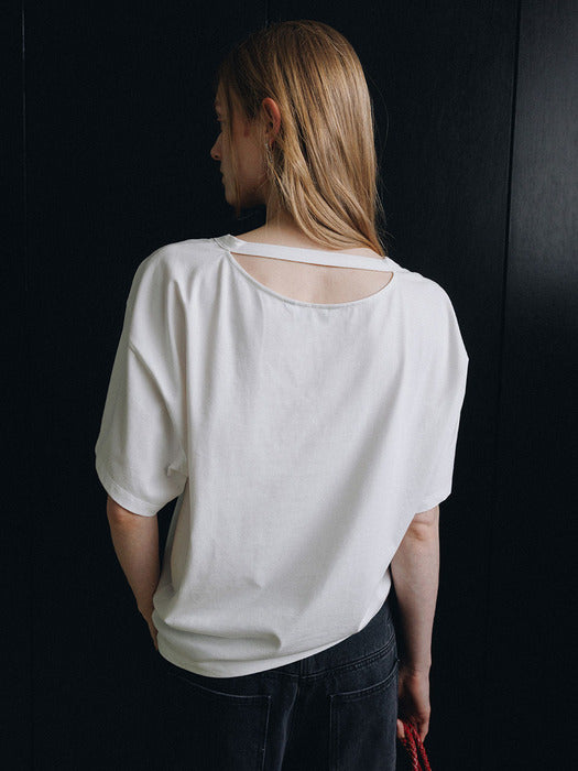 Loeuvre Asymmetric Draped T-Shirt