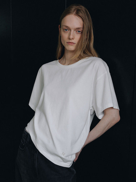 Loeuvre Asymmetric Draped T-Shirt