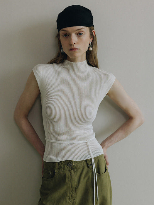 Loeuvre Wholegarment Mock Neck Knit Top
