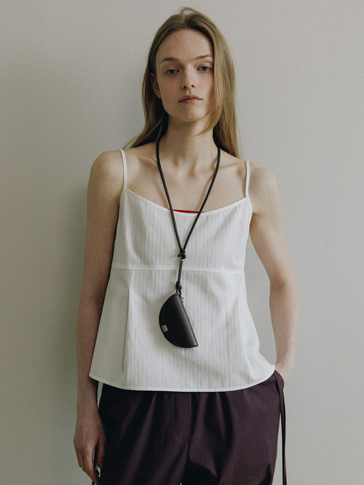 Loeuvre Cotton Stripe Jacquard Sleeveless Top