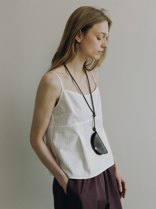 Loeuvre Cotton Stripe Jacquard Sleeveless Top