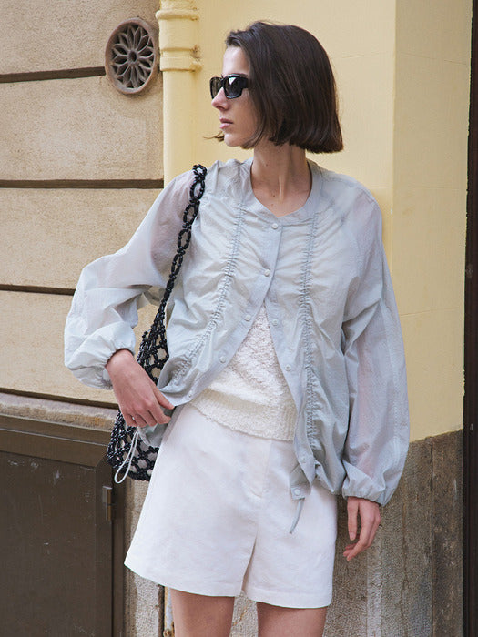 Loeuvre Shirred Drawstring Jacket