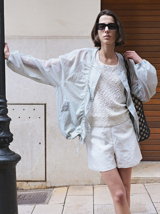 Loeuvre Shirred Drawstring Jacket