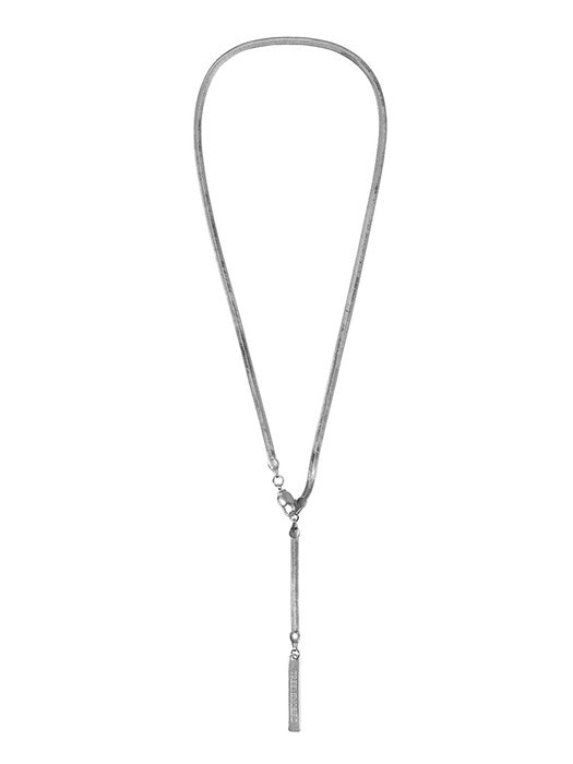 Wconcept_Treemingbird Minimal Sleek Chain Necklace [ Silver ]