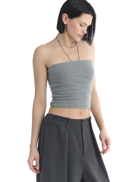 Wconcept_Treemingbird Essential Tube Top [ Melange Gray ]
