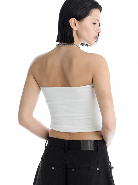 Wconcept_Treemingbird Essential Tube Top [ White ]