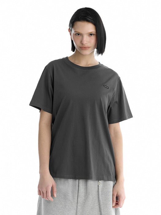 Wconcept_Treemingbird Essential Regular-Fit T-Shirt [ Charcoal ]