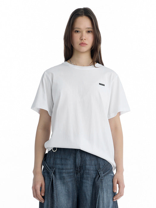 Wconcept_Treemingbird Essential Regular-Fit T-Shirt [ White ]