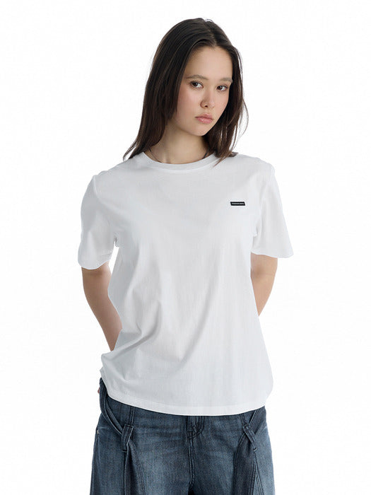 Wconcept_Treemingbird Essential Regular-Fit T-Shirt [ White ]