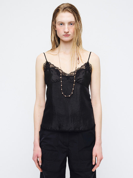 [Margesherwood] Lace Sleeveless TOP_black