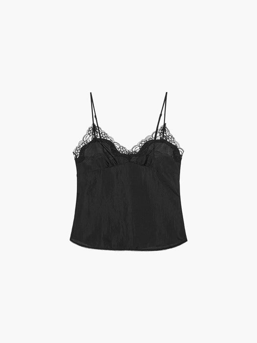 [Margesherwood] Lace Sleeveless TOP_black