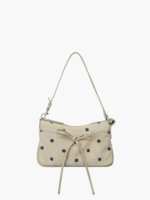 Margesherwood Ribbon Pochette blond wood printed suede