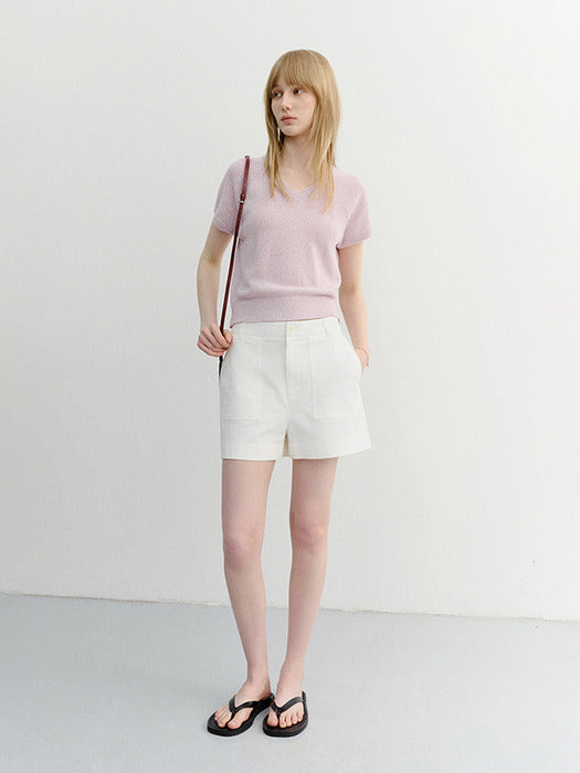 [dunst] Cotton Safari Shorts WHITE_UDPA6B245WT