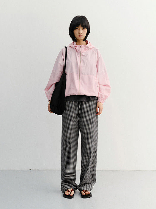 Dunst Pajama String Pants Black Check