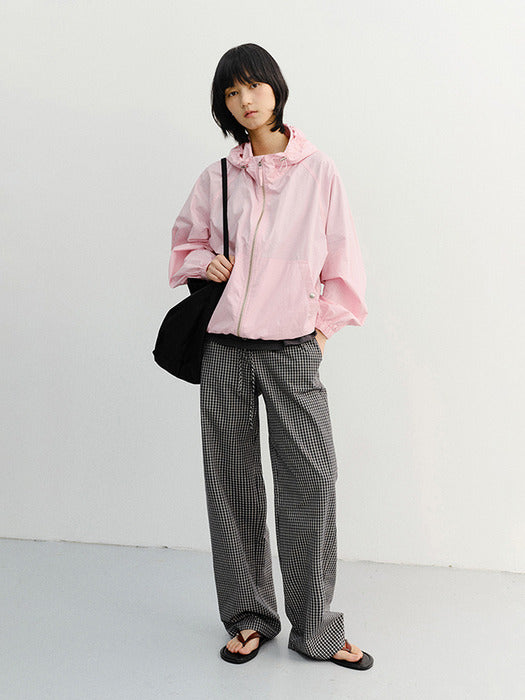 Dunst Pajama String Pants Black Check