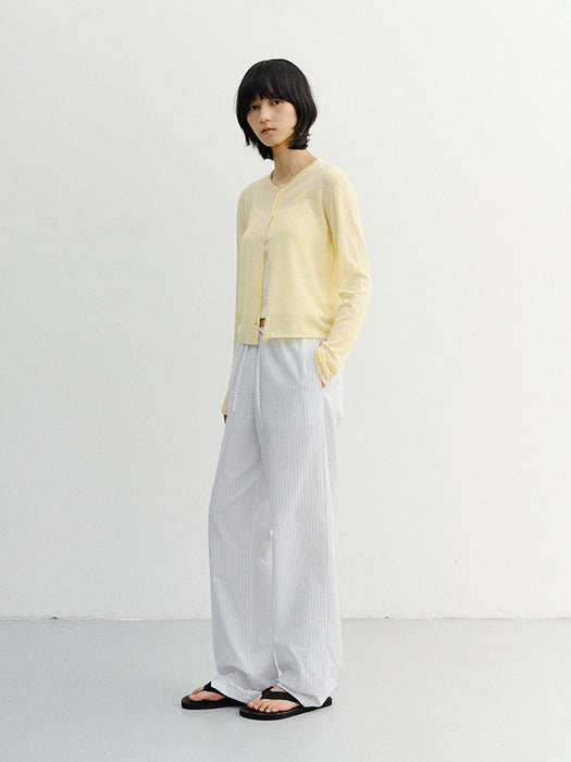 Dunst Pajama String Pants White Stripe