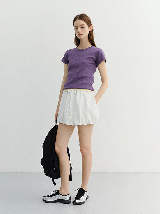 Dunst Mini Volumed Skirt White