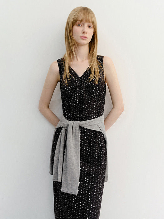 Dunst Sleeveless Patterned Dress Black
