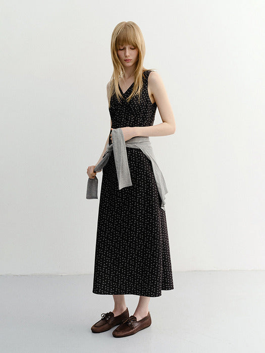 Dunst Sleeveless Patterned Dress Black
