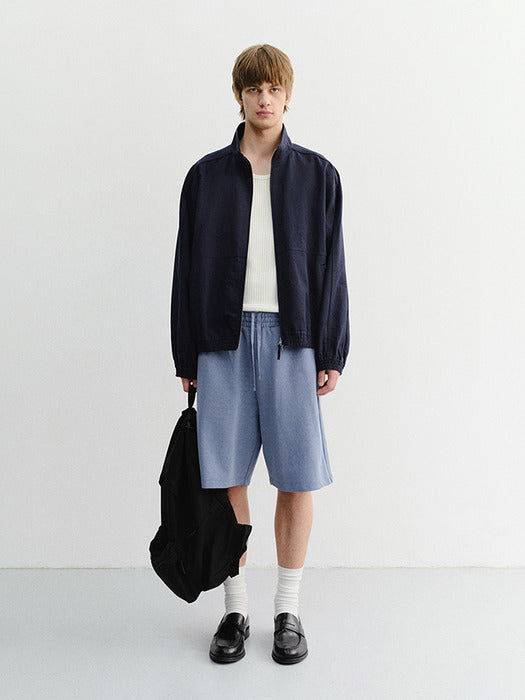 Dunst Unisex Pigment Relaxed Beach Shorts Blue