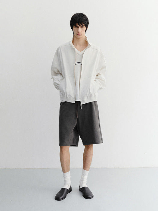 Dunst Unisex Pigment Relaxed Beach Shorts Charcoal Grey