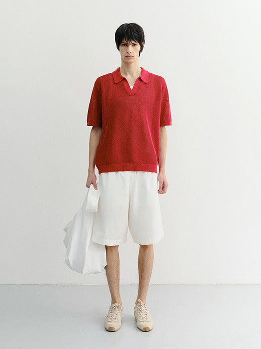 Dunst Unisex Pajama Bermuda Shorts White