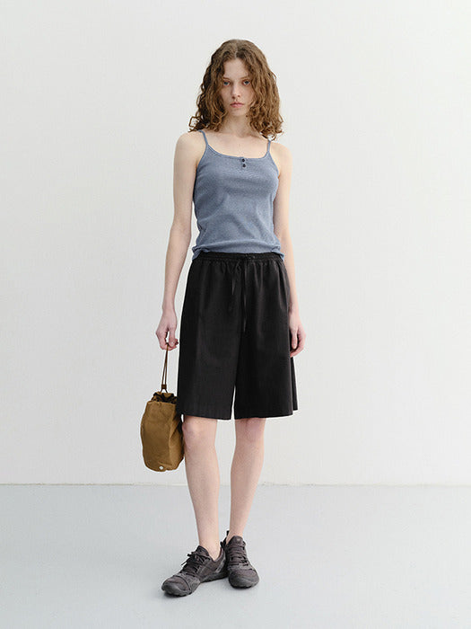 Dunst Unisex Pajama Bermuda Shorts Black
