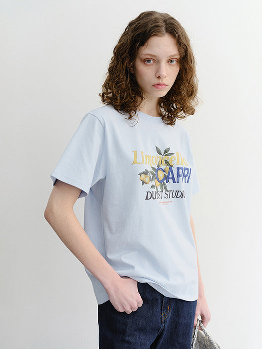 Dunst Unisex Limoncello T-Shirt Soft Blue