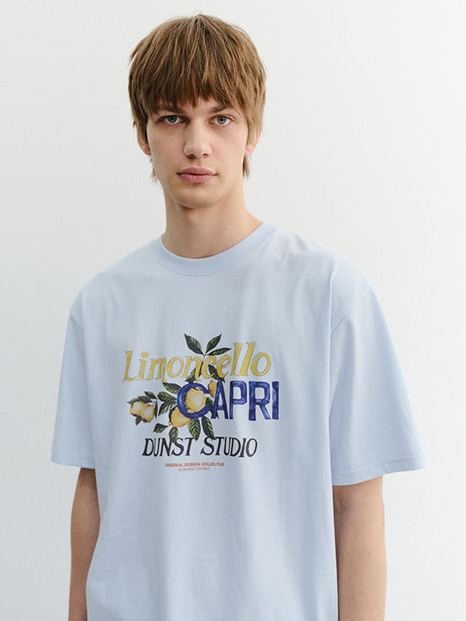 Dunst Unisex Limoncello T-Shirt Soft Blue