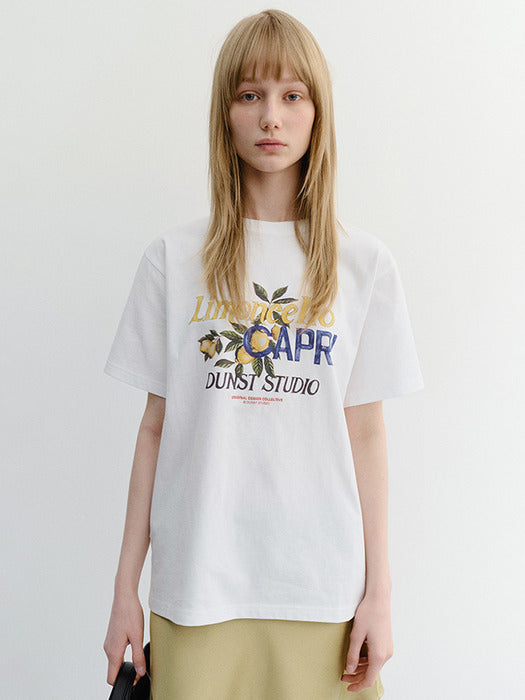 Dunst Unisex Limoncello T-Shirt Off White