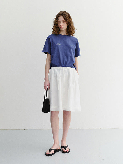 [dunst] Unisex Minimal Lettering T-Shirt BLUE_UDTS6B147B2