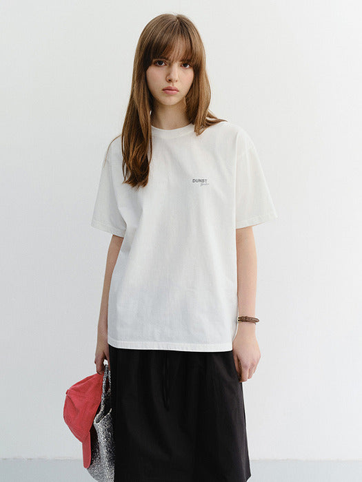 Dunst Unisex Garment Dyed T-Shirt Off White