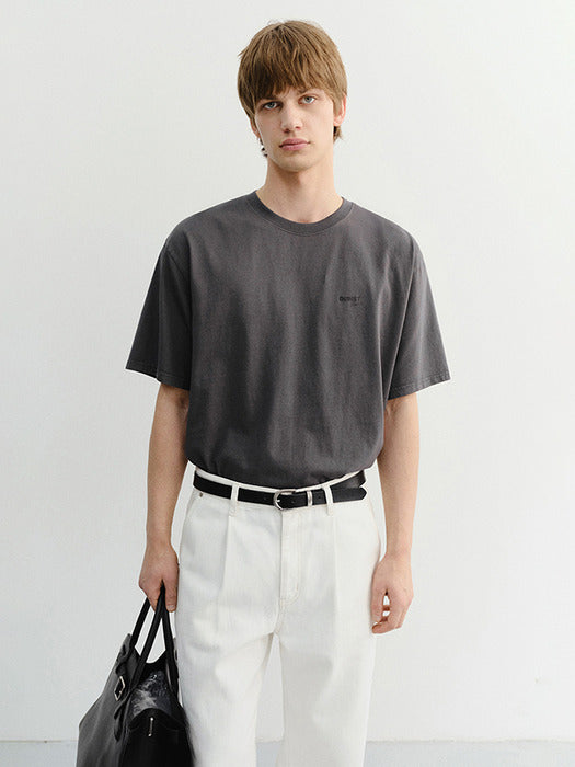 Dunst Unisex Garment Dyed T-Shirt Charcoal Grey