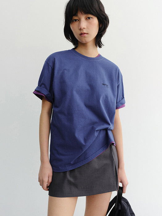 Dunst Unisex Garment Dyed T-Shirt Blue