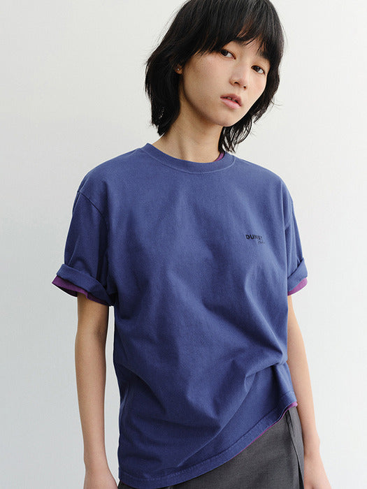 Dunst Unisex Garment Dyed T-Shirt Blue
