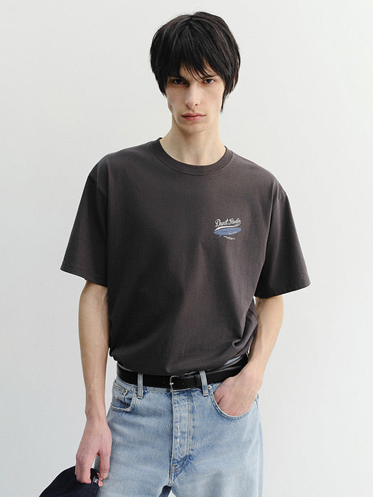 Dunst Unisex Summer Holiday Surf Board T-Shirt Charcoal Grey