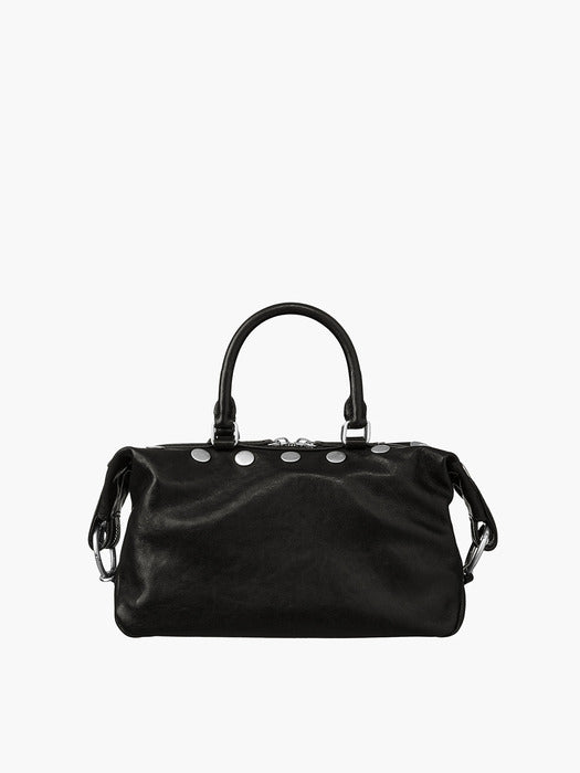 Margesherwood Dumpling Stud Mini black washed nappa