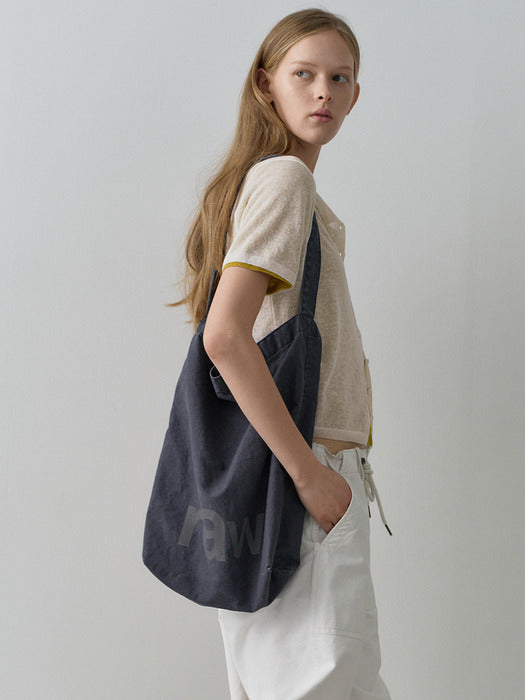 Facade Pattern Raw Vintage Cotton Bag