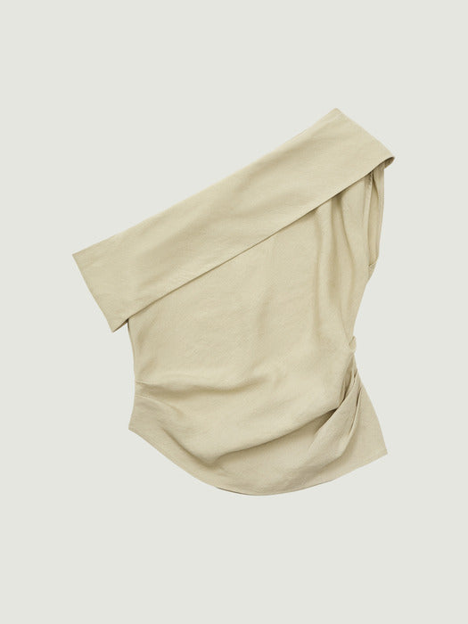 Grove 26Ss Maya Off-Shoulder Blouse (Beige)