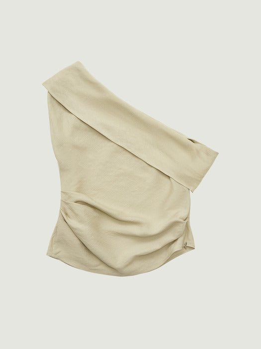 Grove 26Ss Maya Off-Shoulder Blouse (Beige)