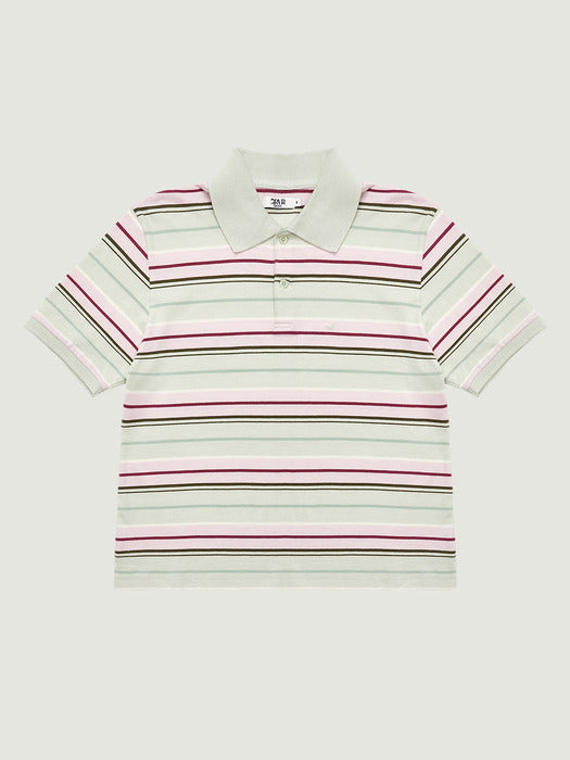 Grove 26Ss Carell Stripe Pique Shirt (Mint)