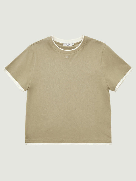 [grove] 26Ss Carmen H/S T-Shirt (Khaki)