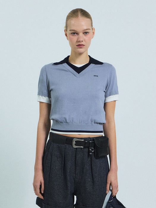 Grove 26Ss Petra Collar Knit (Gray)