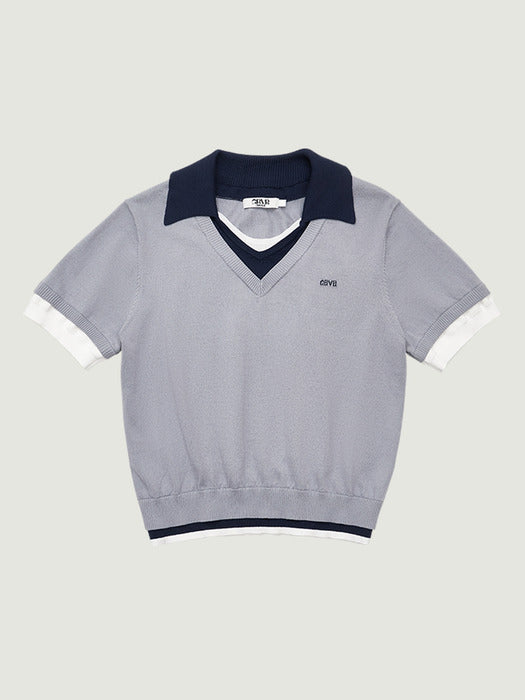 Grove 26Ss Petra Collar Knit (Gray)